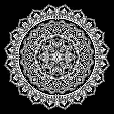 Mandala desen beyaz