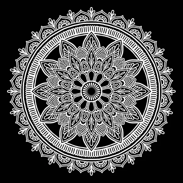 Mandala desen beyaz