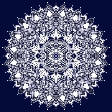 Mandala küçük beyaz