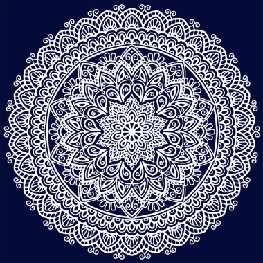 Mandala küçük beyaz