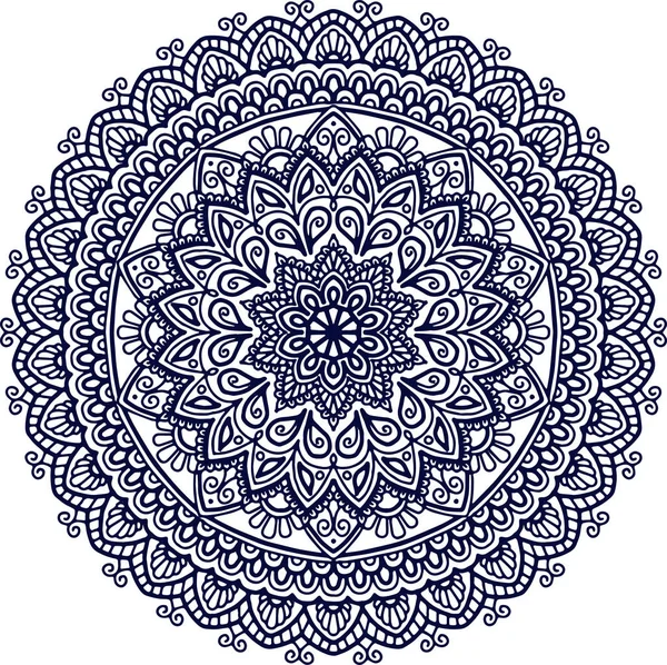 Mandala desen büyük siyah ve beyaz