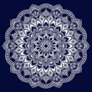 Mandala desen beyaz