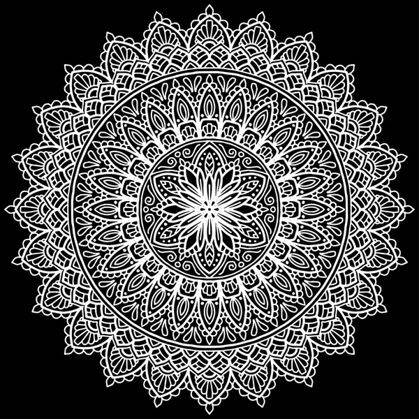 Mandala desen beyaz