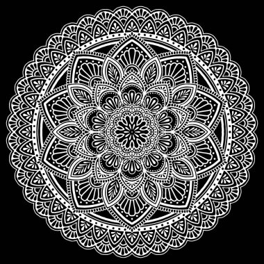 Mandala desen beyaz