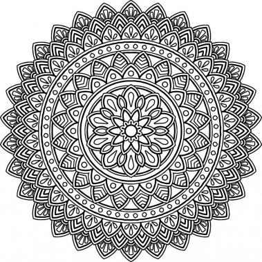 Şekil mandala boyama