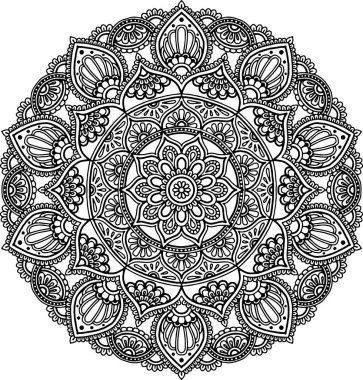 Şekil mandala boyama