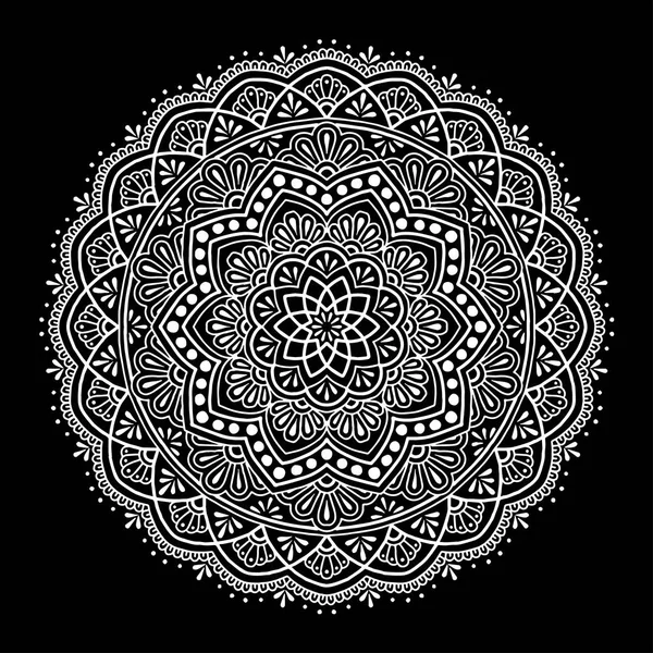 Mandala desen beyaz