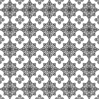 Doodles'ın tek renkli çapraz soyut desenler