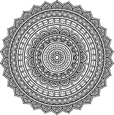 Şekil mandala boyama