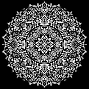 Mandala desen beyaz