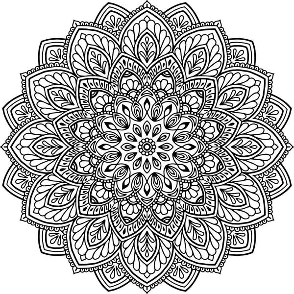 Ábra a mandala színezés — Stock Vector