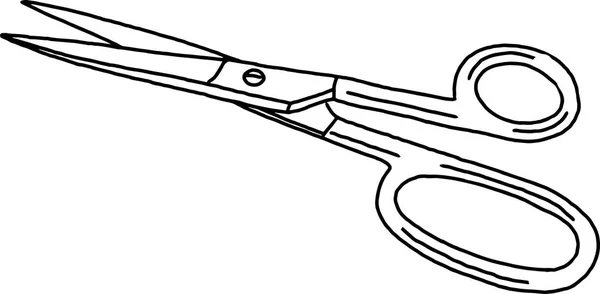 Scissors small metal — Stock Vector