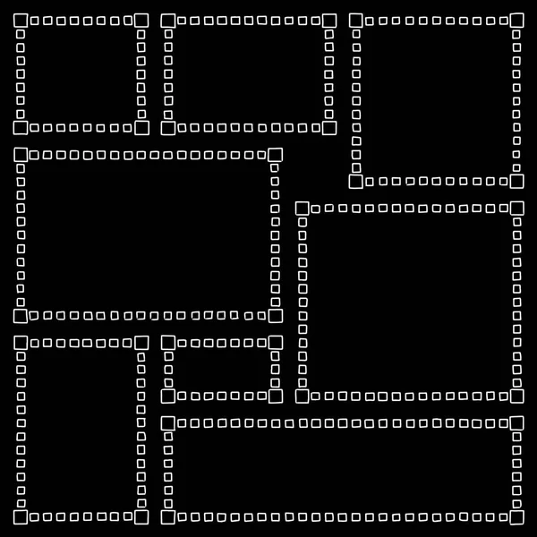 一组矩形框架涂鸦白色 — 图库矢量图片