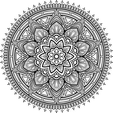 Şekil mandala boyama