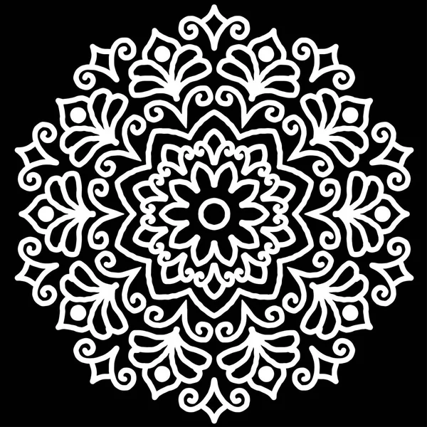 Mandala desen beyaz
