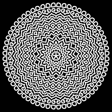 Mandala desen beyaz