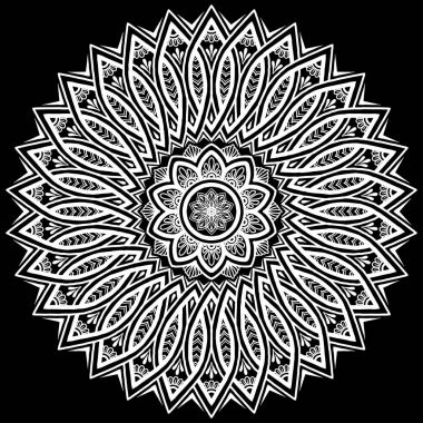 Mandala desen beyaz