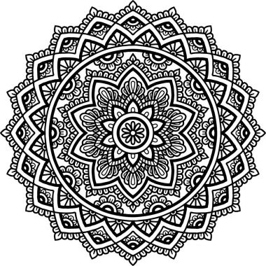 Şekil mandala boyama