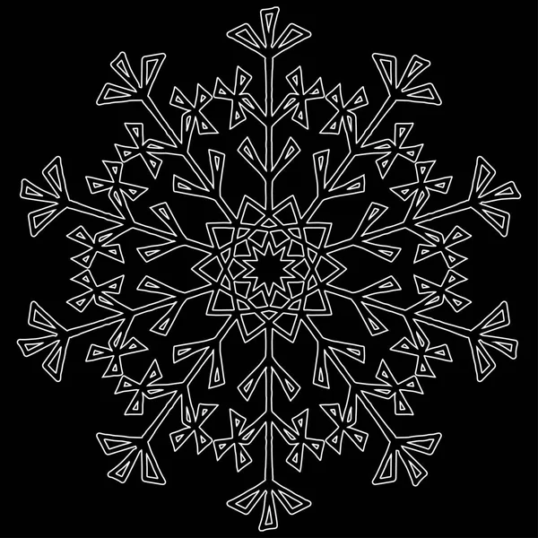 Νιφάδα χιονιού Χριστούγεννα Πρωτοχρονιά — Διανυσματικό Αρχείο
