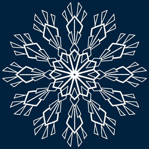 スノーフレーク クリスマス新年 — ストックベクタ