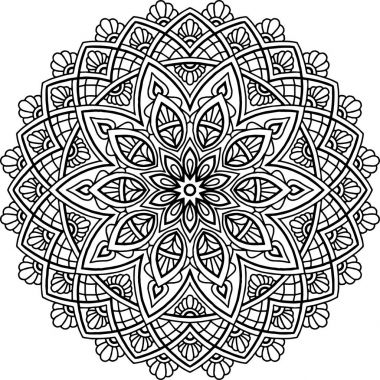 Şekil mandala boyama