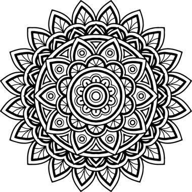 Şekil mandala boyama