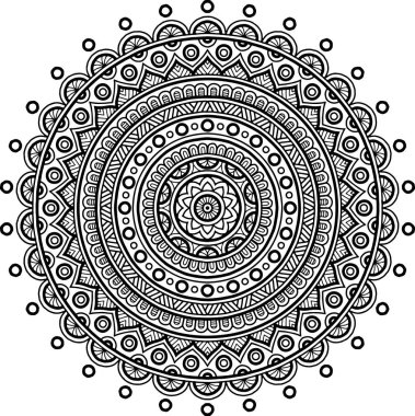 Şekil mandala boyama