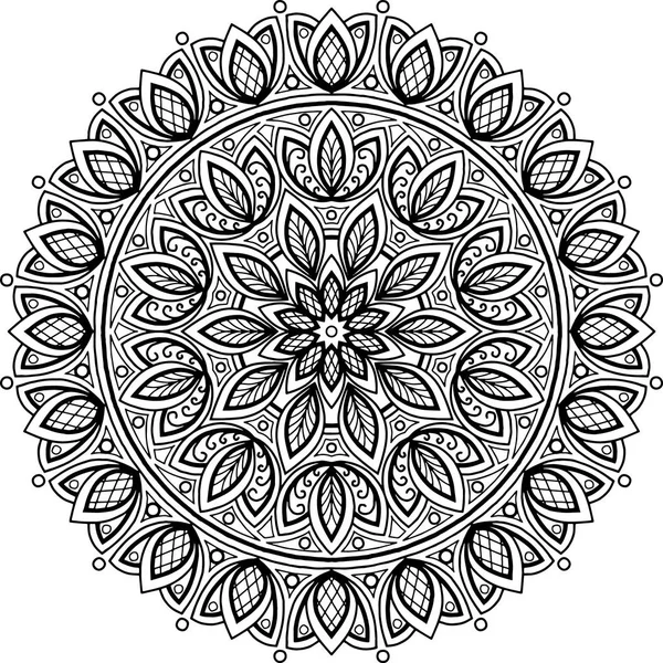 Figure mandala for coloring — Stock Vector