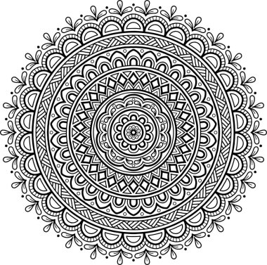 Şekil mandala boyama