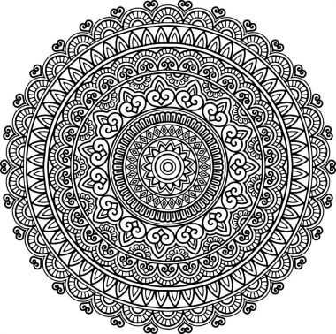 Şekil mandala boyama