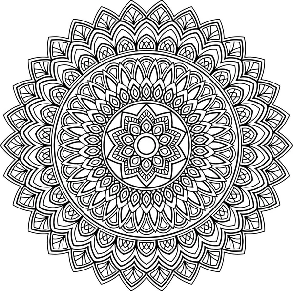 Figure mandala for coloring — Stock Vector