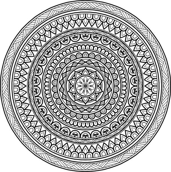 Mandala de figure pour la coloration — Image vectorielle