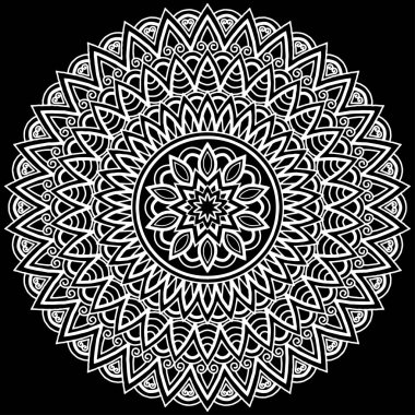 Mandala desen beyaz