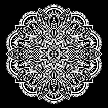 Mandala desen beyaz
