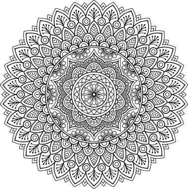 Şekil mandala boyama