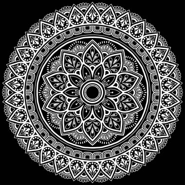 Mandala desen beyaz