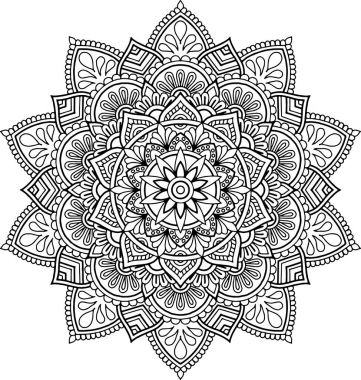 Şekil mandala boyama