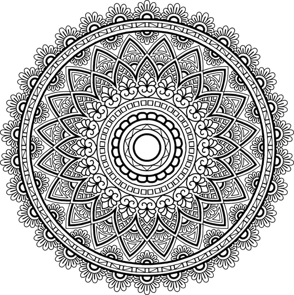 Figura mandala para colorir —  Vetores de Stock