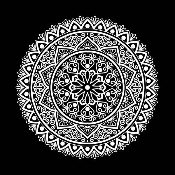 Mandala desen beyaz