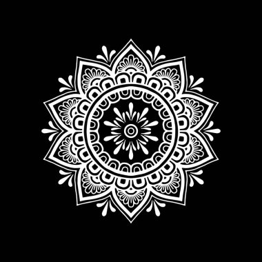 Mandala desen beyaz