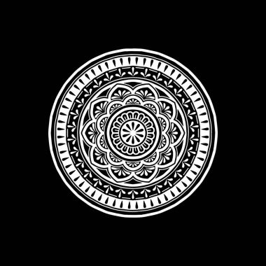 Mandala desen beyaz