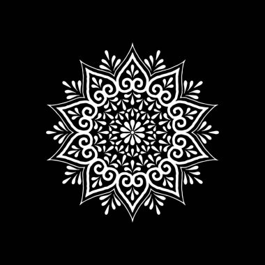 Mandala desen beyaz