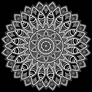 Mandala desen beyaz