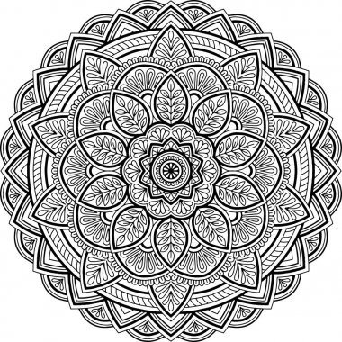 Şekil mandala boyama