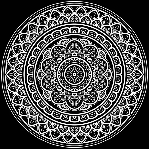 Mandala desen beyaz