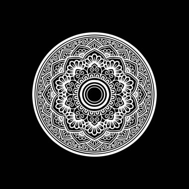 Mandala desen beyaz