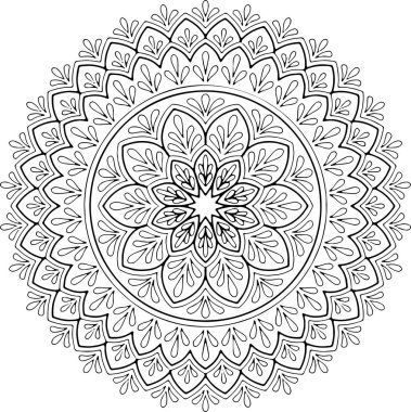 Şekil mandala boyama