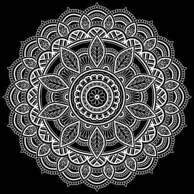 Mandala desen beyaz