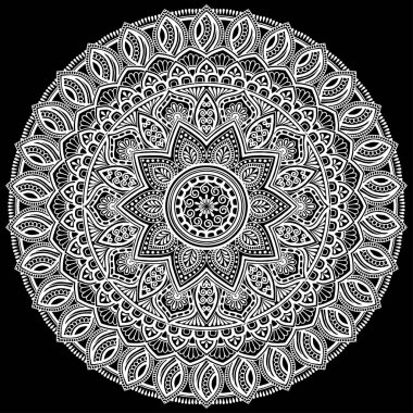 Mandala desen beyaz