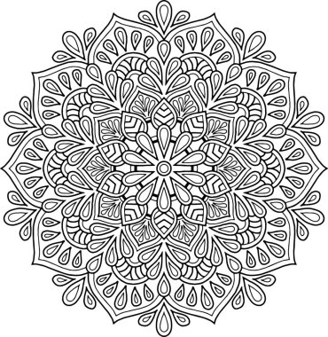 Şekil mandala boyama
